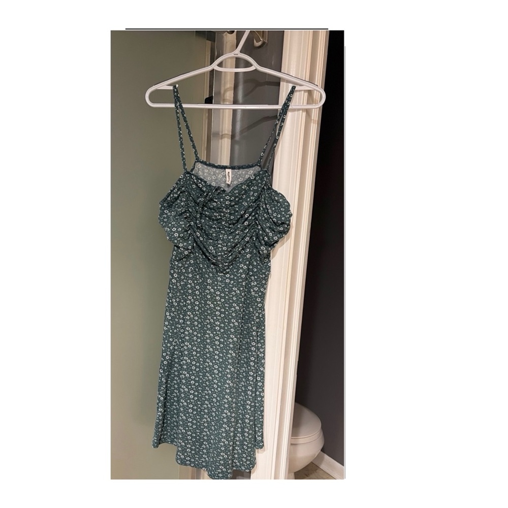 Floral Green Midi Dress